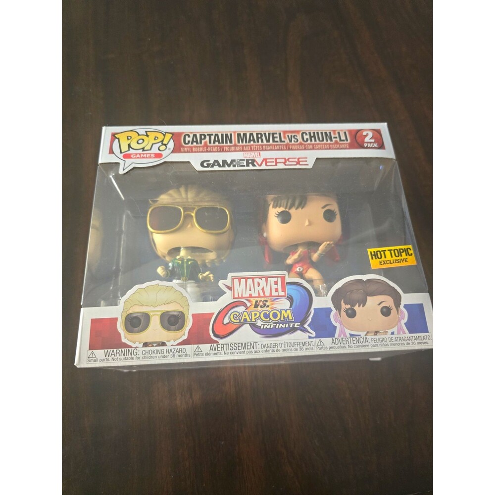 Funko Pop! Games Gamerverse Marvel vs Capcom Captain Marvel vs Chun-Li 2-Pack